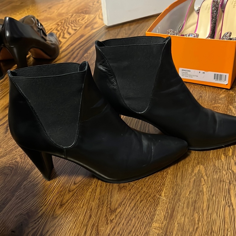 Stuart Weitzman black booties